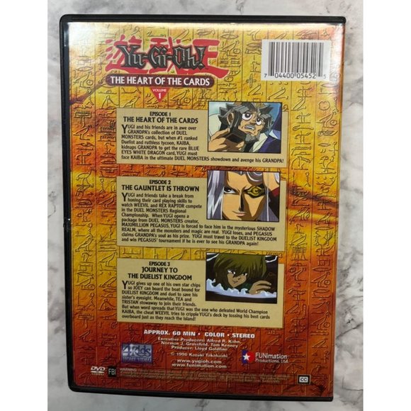 Yu-Gi-Oh DVD The Heart of the Cards Volume 1 1996 3 Episodes - Picture 2 of 5